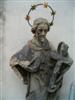 Faximilie barokn sochy - sv. Nepomuck; ul. Krlodvorsk, Praha 1